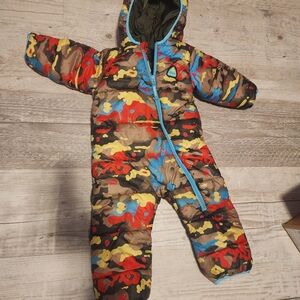 Burton Olive Green Baby Snowsuit